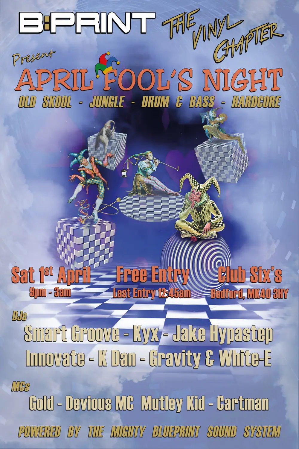Flyer from a previous OSRT vinyl-only club session