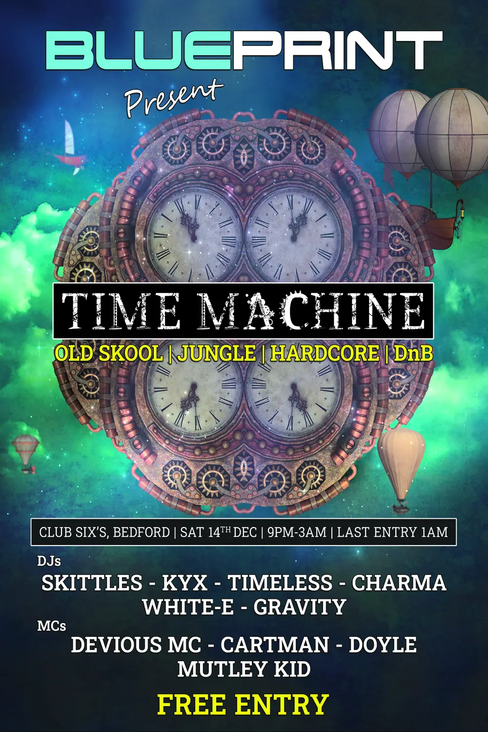 Past event flyer featuring old skool under-represented selections