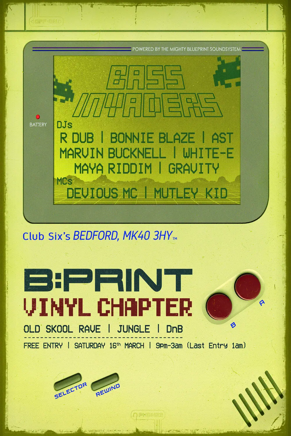 Promotional flyer for a previous free OSRT vinyl-only session