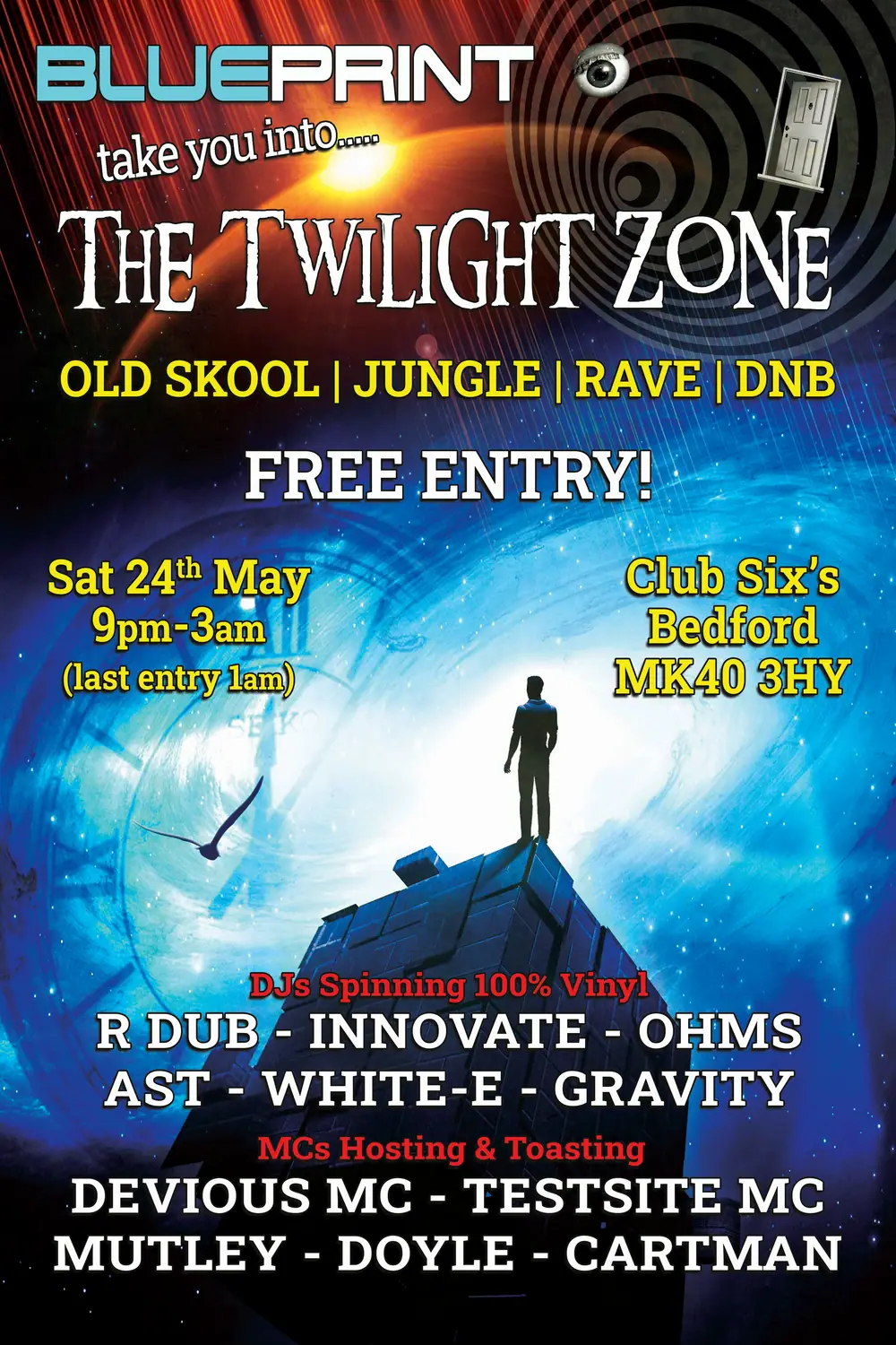 Archive OSRT flyer highlighting underground old skool sounds